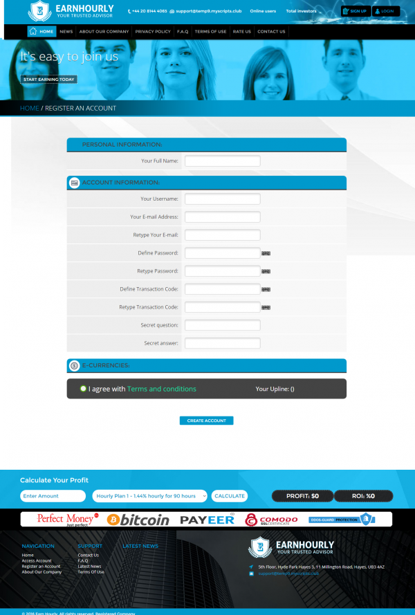 Best GoldCoders HYIP Templates DEMO #9