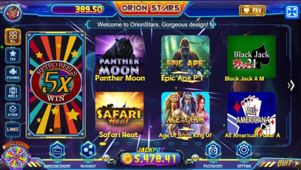 Orion Stars Fish Slot Casino Script