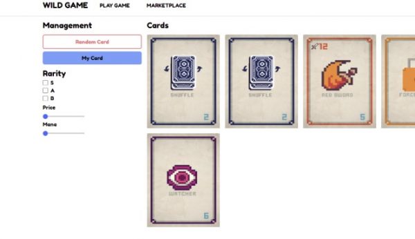 Software online NFT Card Game created with Godot or Unity