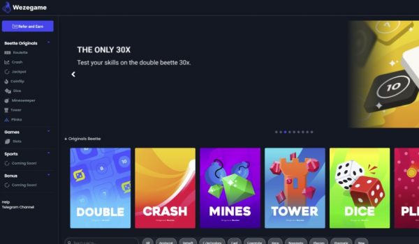 WezeGame Crypto casino script source code PHP software 2025