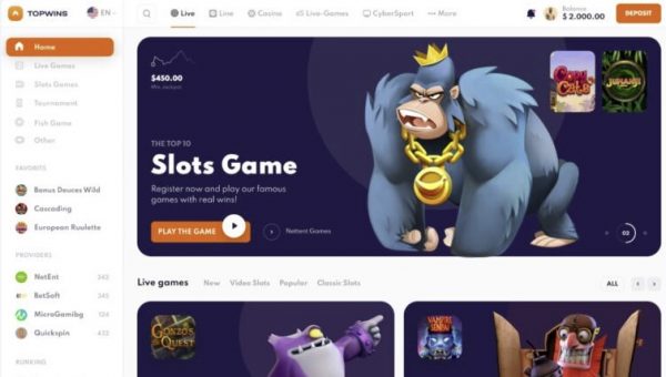 TopWins – Download software script Casino free online gambling