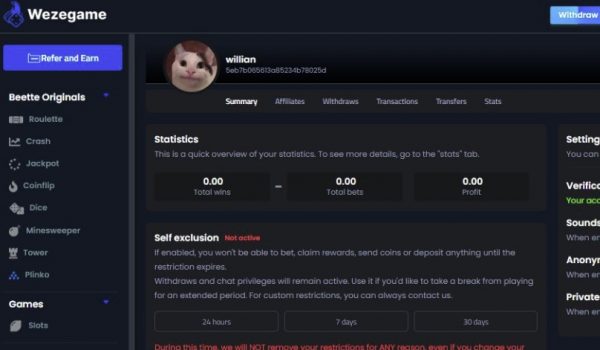 WezeGame Crypto casino script source code PHP software 2025